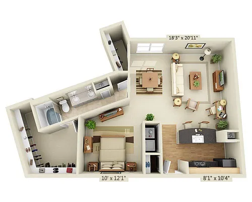 Floor plan Lakeside - Barcellona