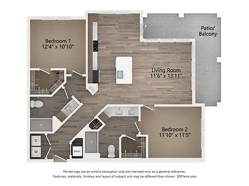 Floor plan Hiwassee