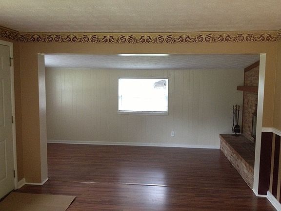 family room with fireplace