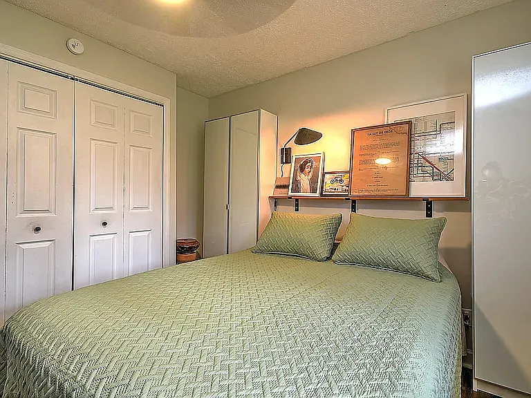 Third bedroom, full closet, added storage, and a beautiful headboard beam.