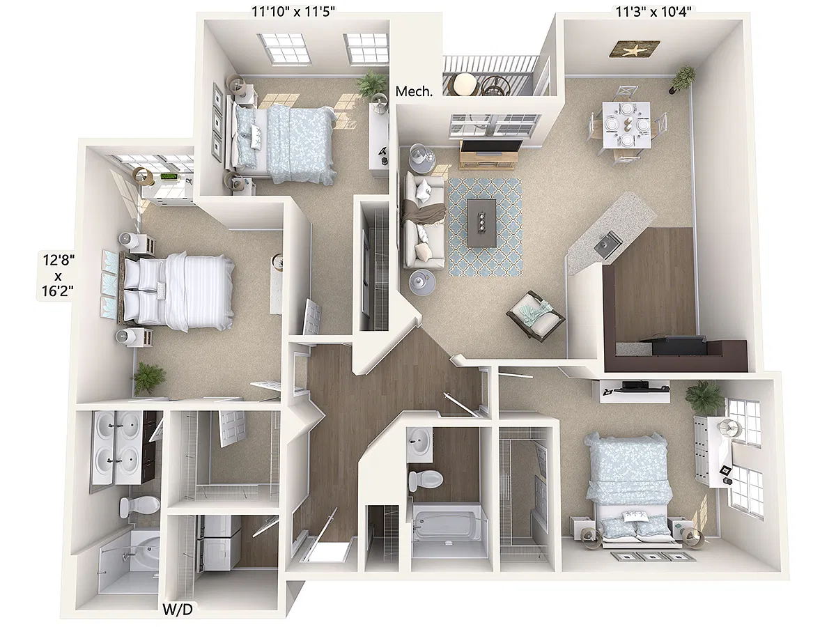 Floor plan C2-E-Upper