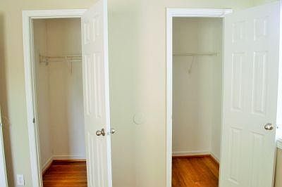 Double walk-in Closets in 1st Bedroom