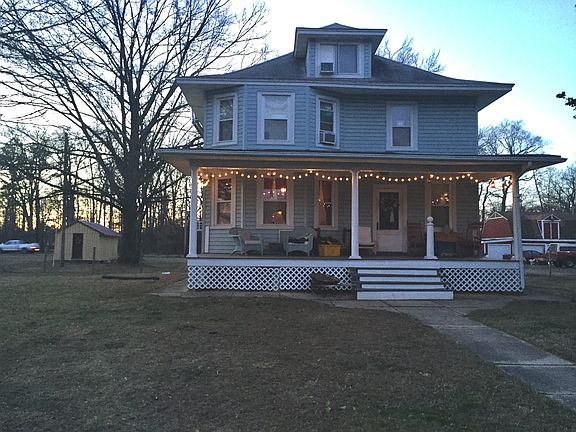 Front with large porch