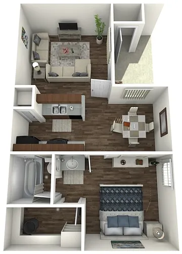 Floor plan One Bedroom A