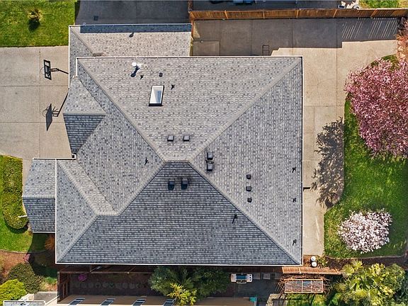An aerial view of the property.