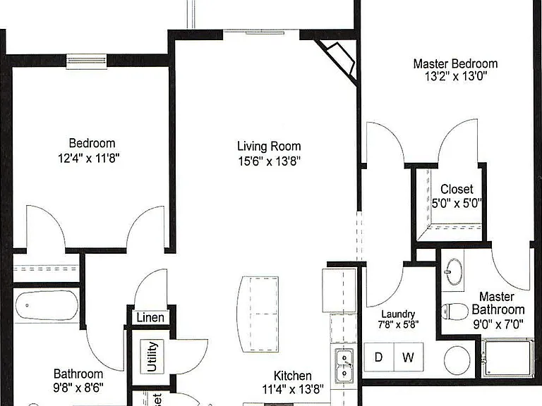 2 Bedroom Split