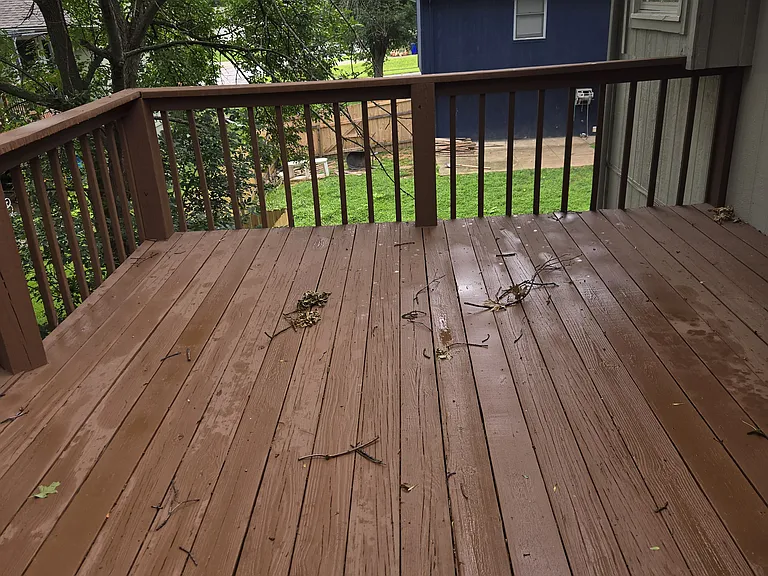 Large shaded Deck