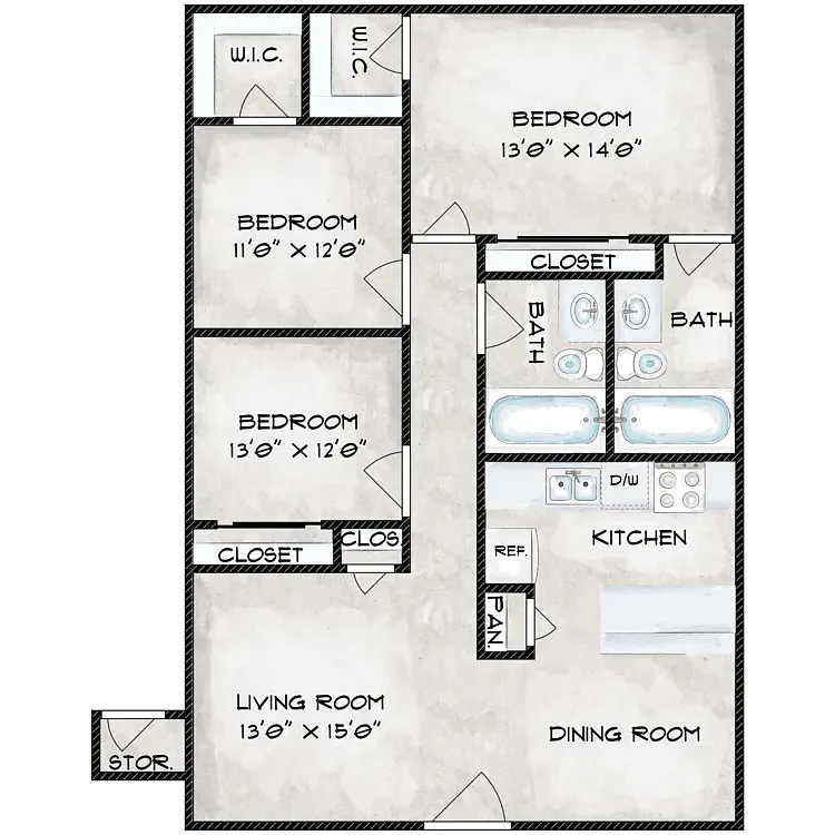 Floor plan 3X2