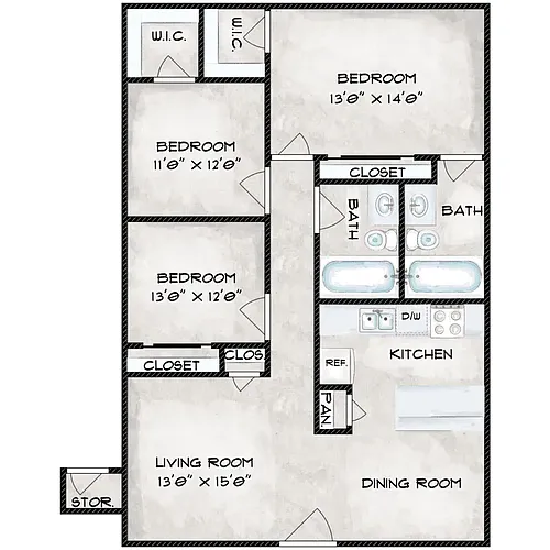 Floor plan 3X2