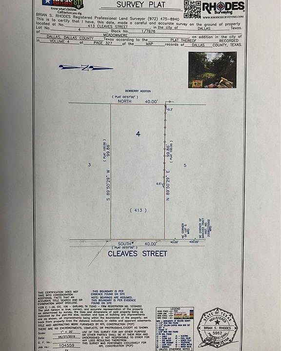 1st image of 413 Cleaves St Lot 4