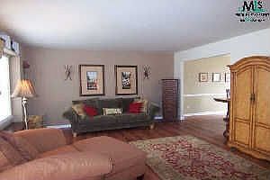 Large living room with open floor plan