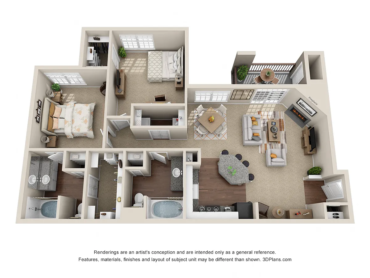 Floor plan B1 Bocelli with Carport or Garage