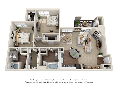Floor plan B1 Bocelli with Carport or Garage