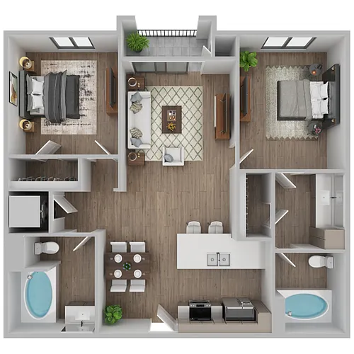 Floor plan The Breakwater Cove - Cable & Internet Incl.