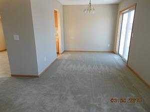 Formal dining area with patio doors for future dec