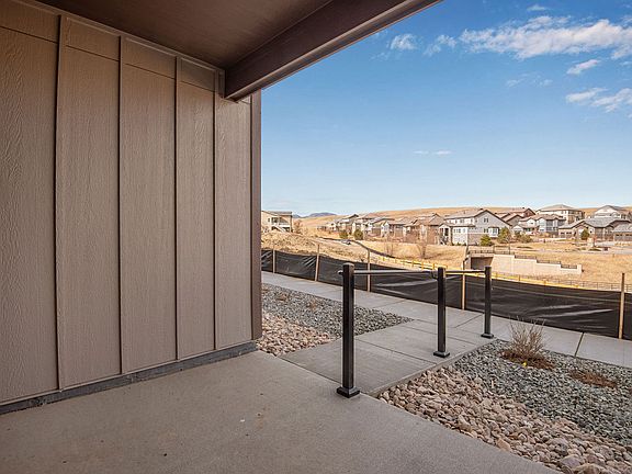 View from covered porch