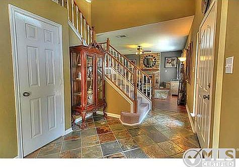 Slate in this welcoming entry!