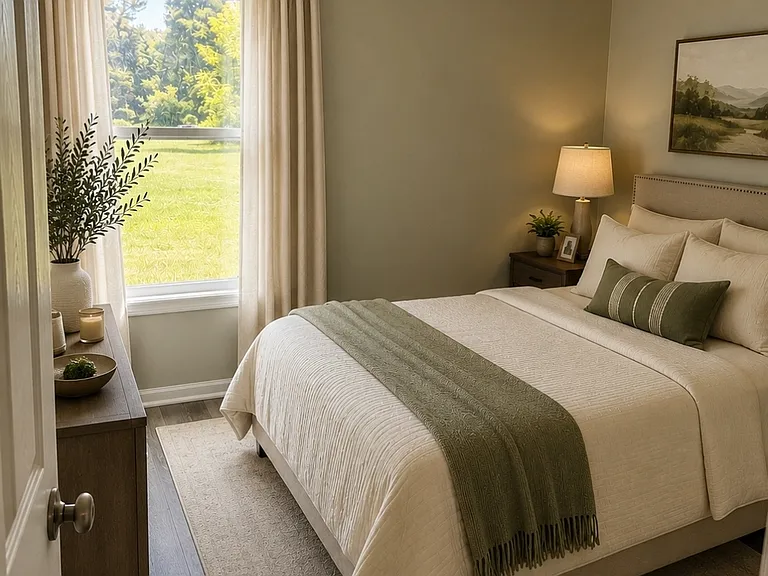 Bedroom #2 - staged