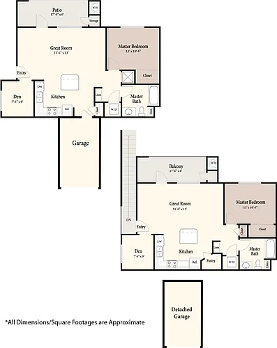 Floor plan The Flats Plan 1 - Upstairs