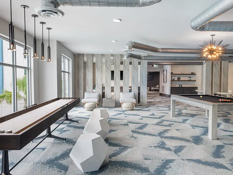 Host, hang out, or just relax in the clubhouse.