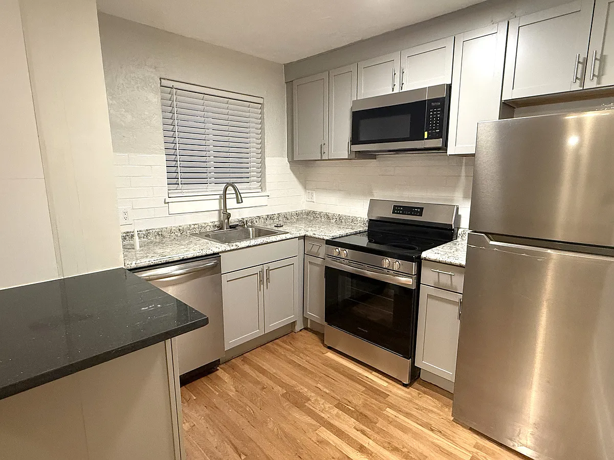 All newly renovated Kitchen w/ 
NEW Appliances, cabinets, countertops and lighting - 110 Newburn Dr #3