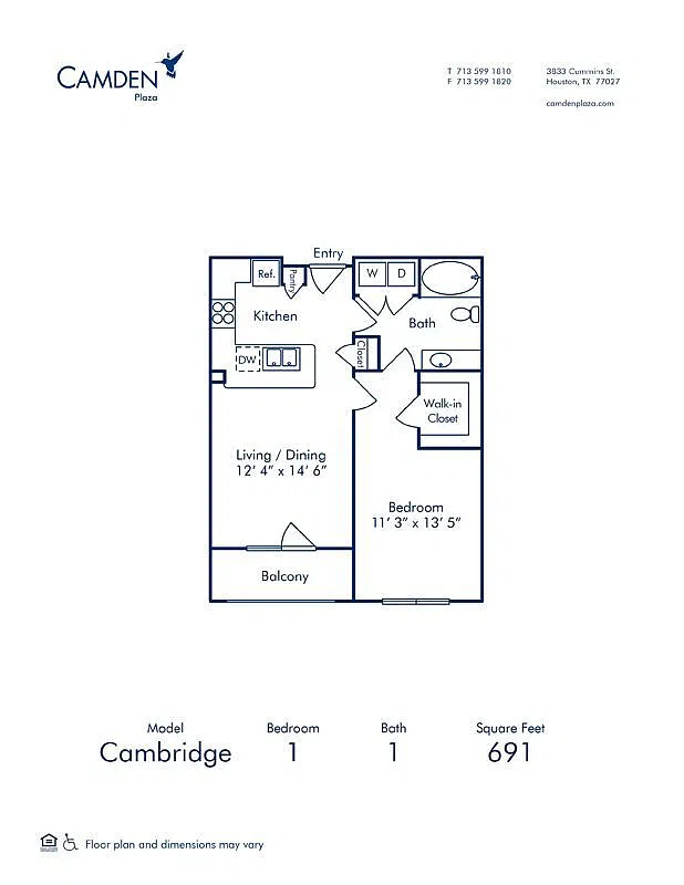 Floor plan Cambridge