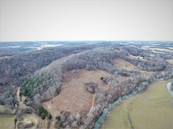 Beautiful creek bordering the property.