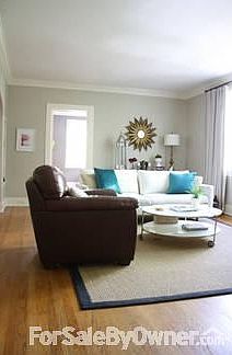 Large Living Room - 1
						:
						High ceilings, beautiful crown moulding, hardwood floors.