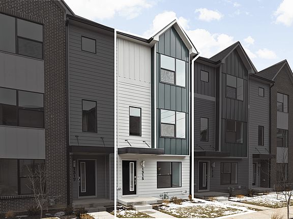 Modern exterior with smart keypad entry.