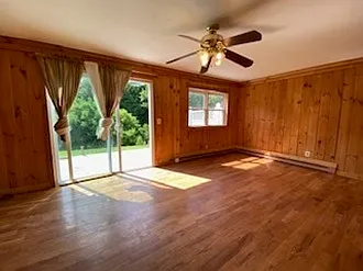Living room and clearer view of the patio