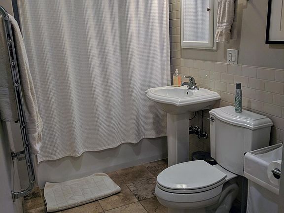 master bathroom w/ heated towel bar
