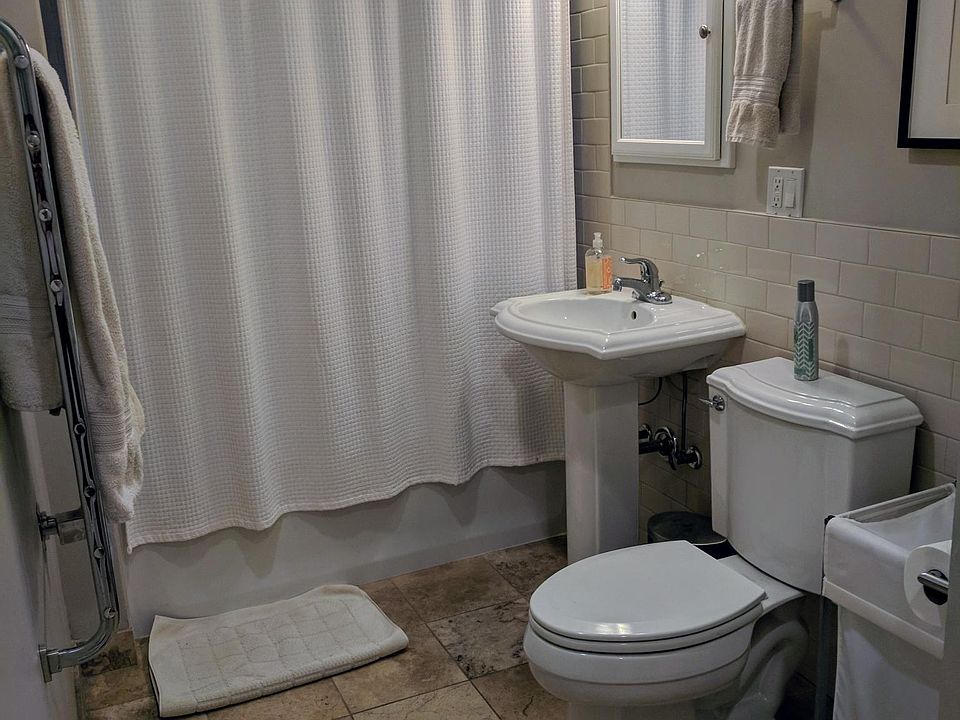 master bathroom w/ heated towel bar