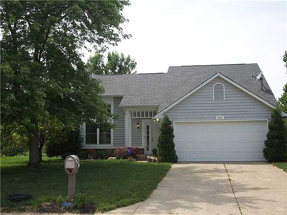 The front view of the house