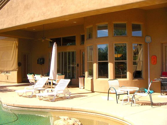 Oversized patio with heated pool, spa and built in barbecue
