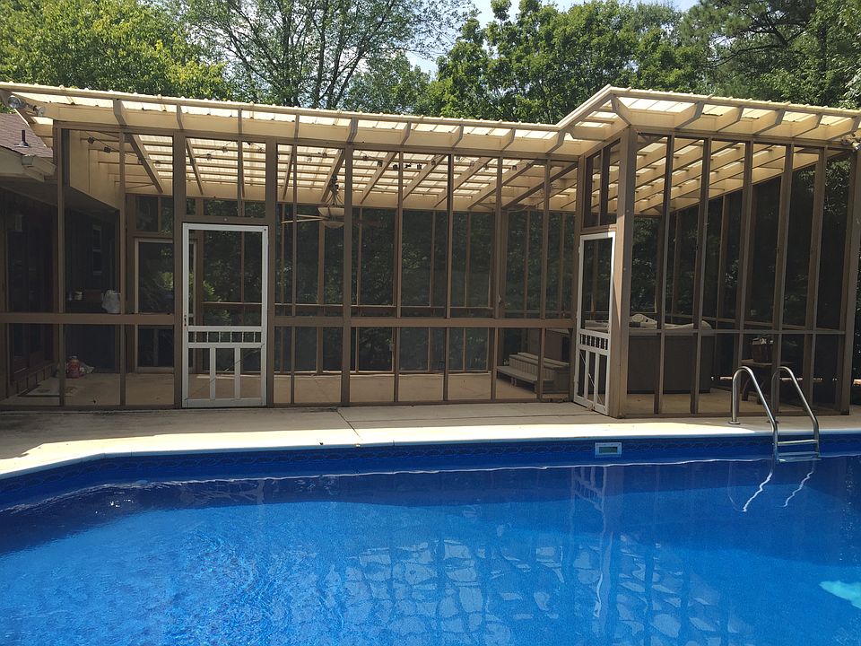 Pool and screened in porch