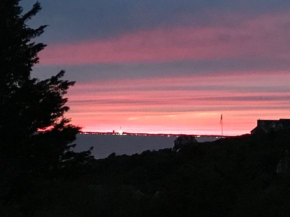 Sunset from the living room