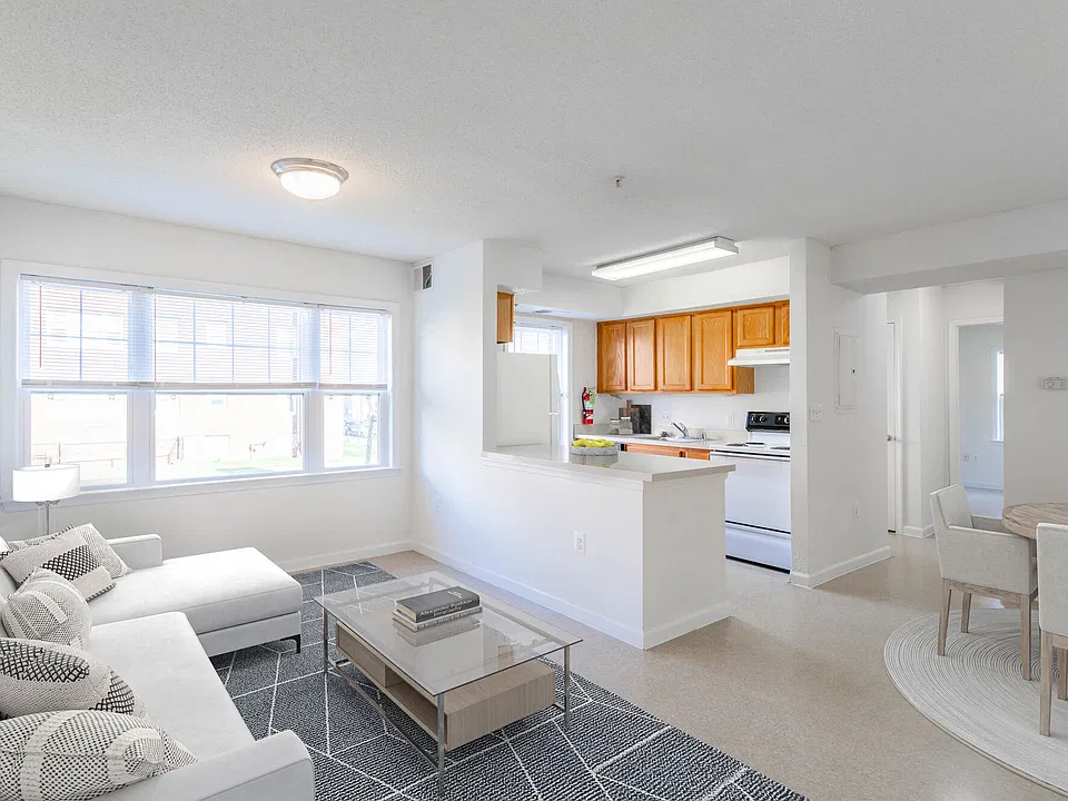 Virtually Staged Living Room Area
