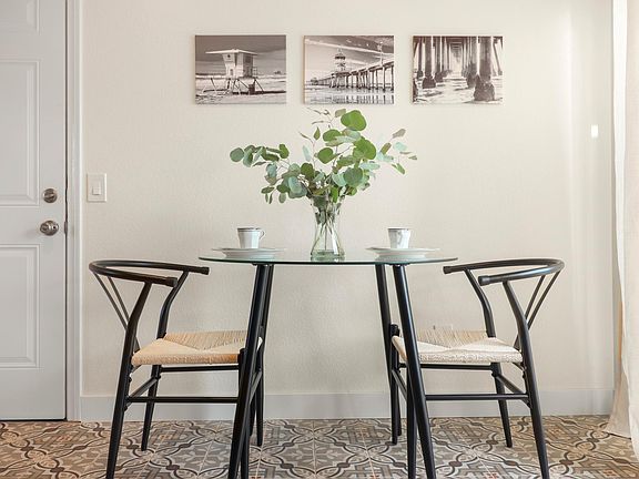Cafe table in the kitchen