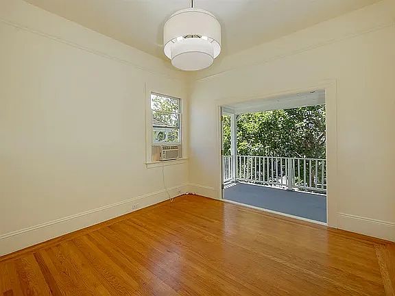 Bedroom 1 with private deck facing front
