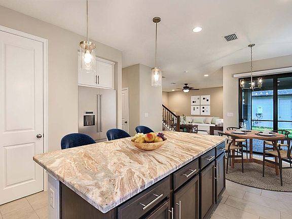 Jeppeson new construction home plan kitchen island by William Ryan Homes Tampa