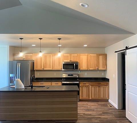 Kitchen area--laundry and pantry to the right