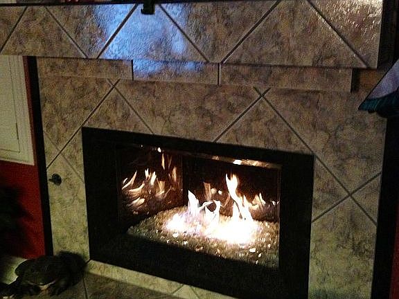 Custom fireplace 