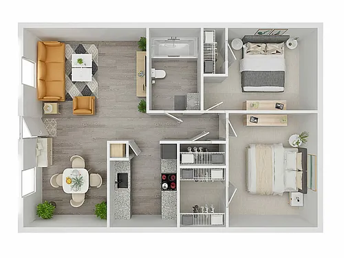 Floor plan 2X1-G