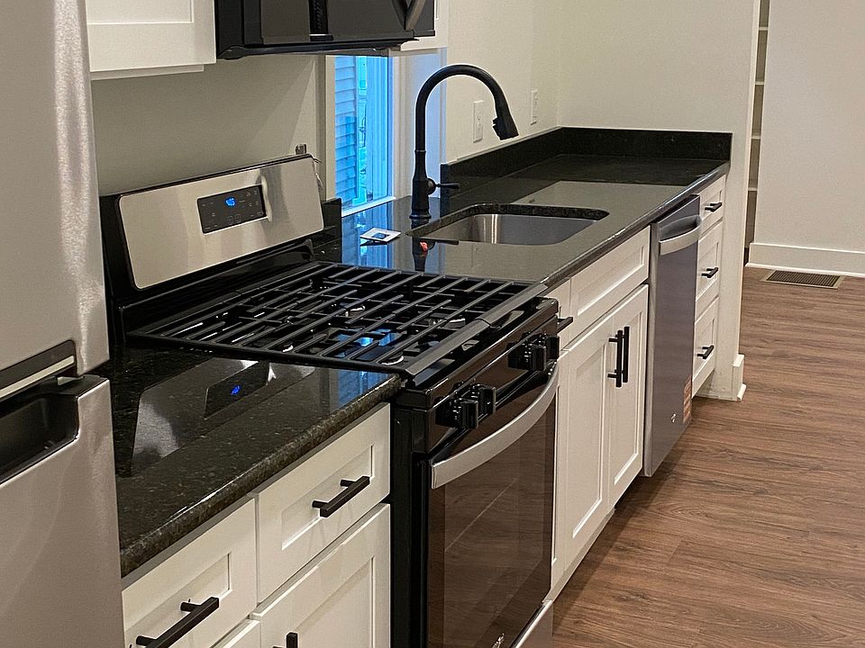 Modern galley style kitchen