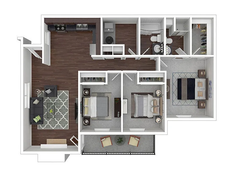 Floor plan 3X2 West