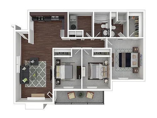 Floor plan 3X2 West