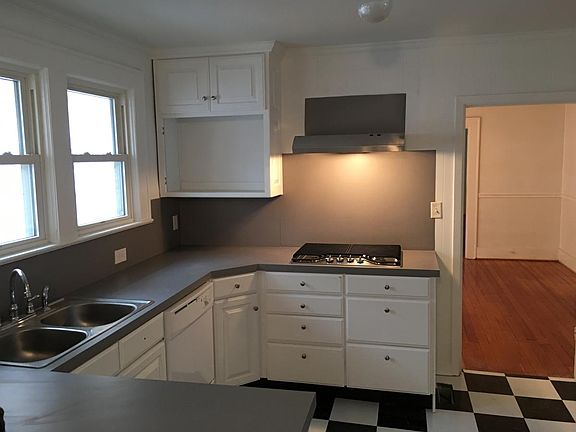 View from kitchen into dining room