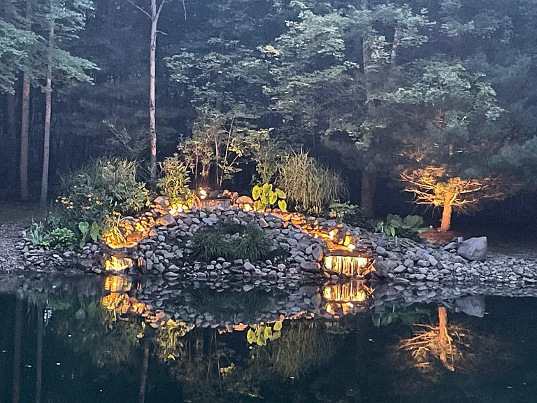 serenity by the waterfall