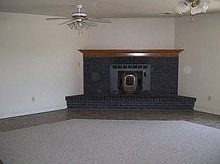 Family room with fireplace and wet bar