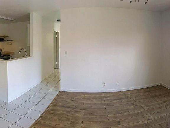 Kitchen and living area